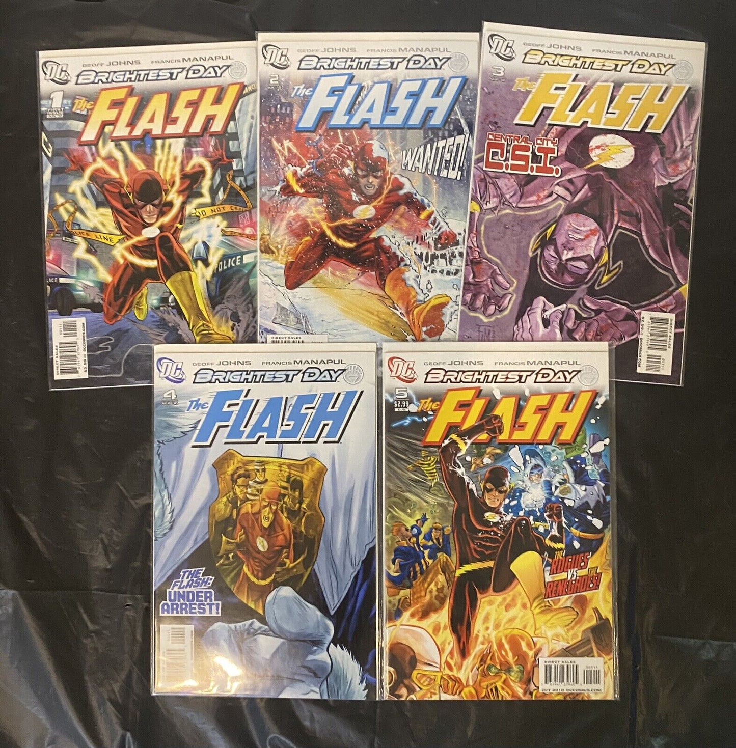 The Flash (Brightest Day Comic Book Lot) - Issues 1-5